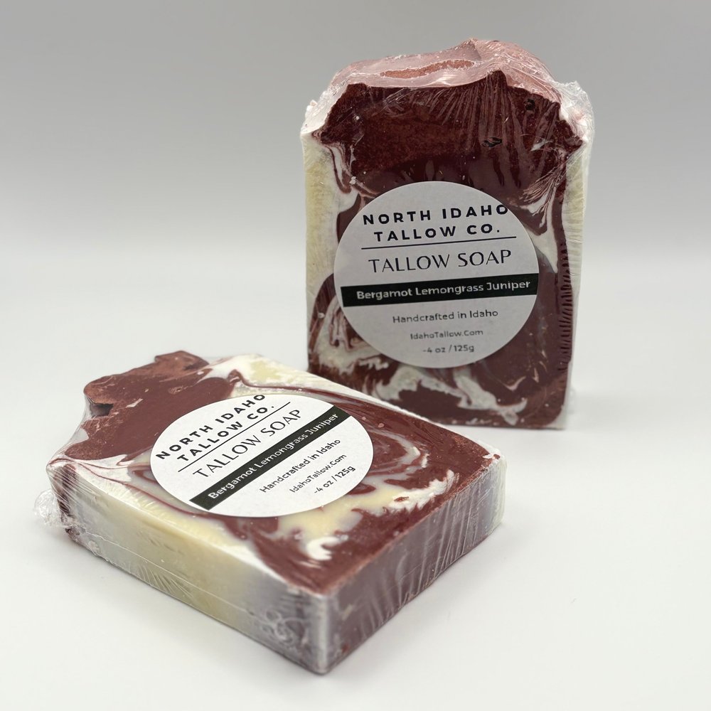 Bergamot Lemongrass Juniper 100% Tallow Soap