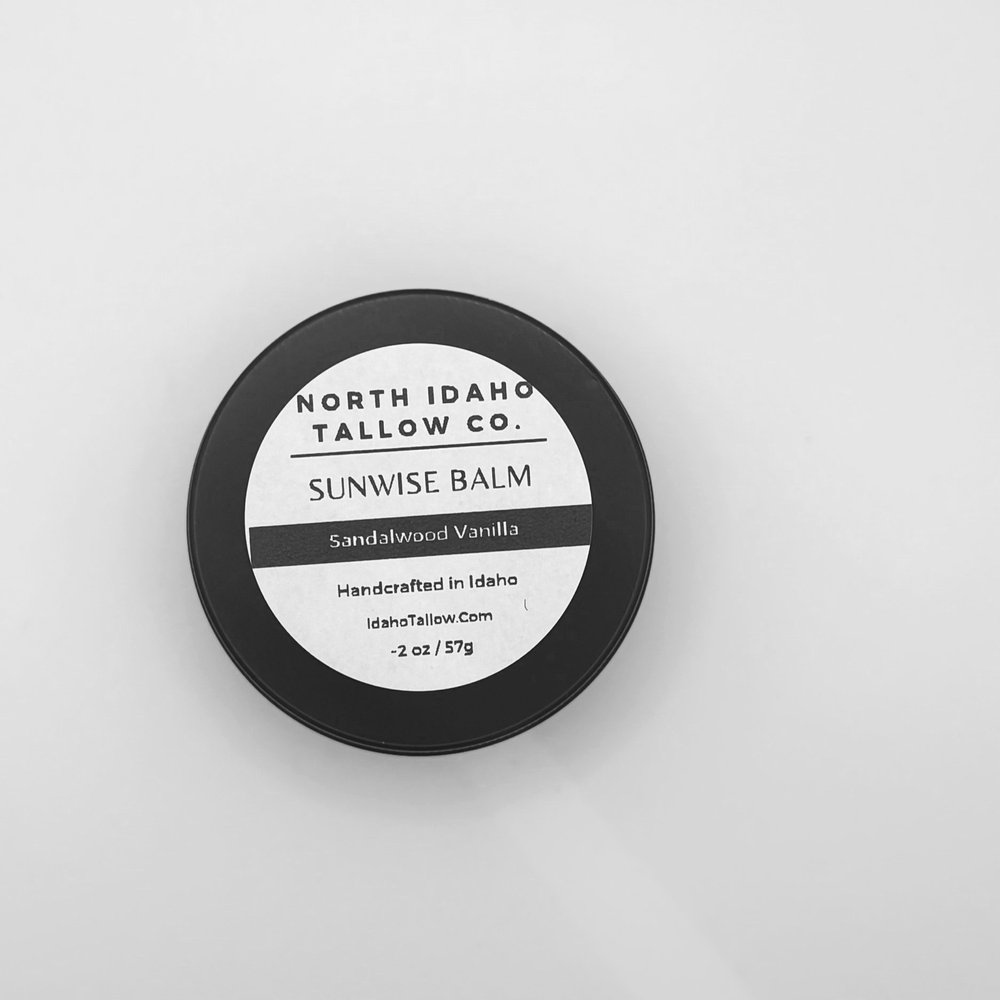 Sunwise Sandalwood Vanilla Tallow Balm 2oz