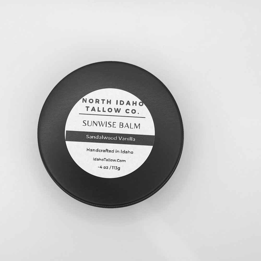 Sunwise Sandalwood Vanilla Tallow Balm 4oz